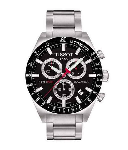 Tissot PRS 516 Black Chronograph Watch Pro
